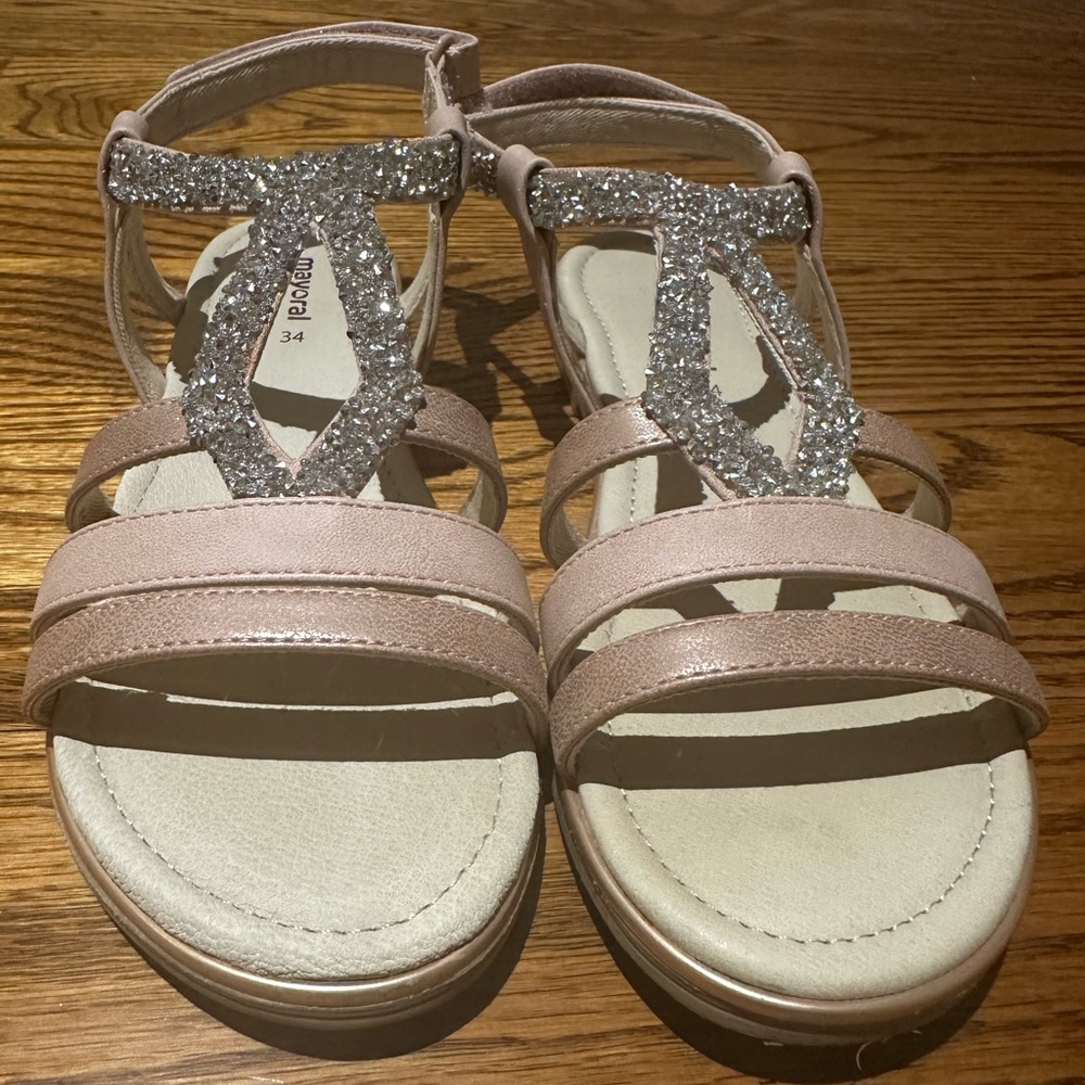 Mayoral rhinestone sandals European size 34